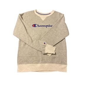 Vintage Champion Gray Crewneck Sweatshirt - Size Small
